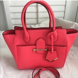 The Limited Coral Structured Satchel